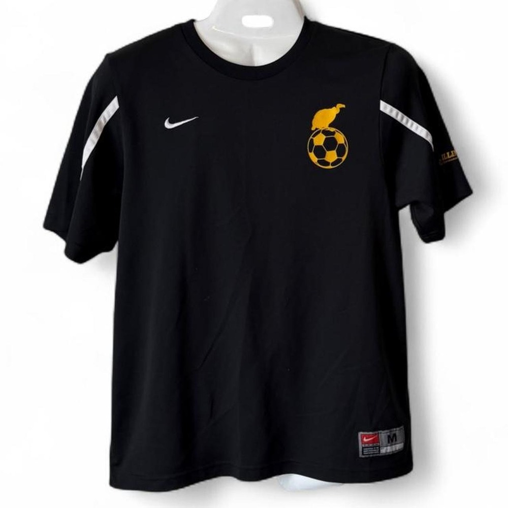 Vintage 90s Nike Black & Yellow Illini Environmental Soccer Jersey, Men's Size M